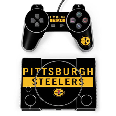 NFL Pittsburgh Steelers Black Performance Series PlayStation Classic Bundle Skin